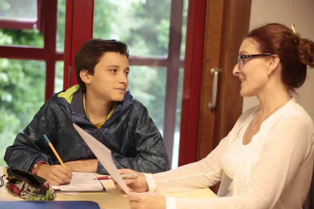 Chester English Summer Camp teacher and student